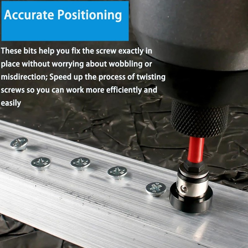 KEWAYO 2pcs Magnetic Positioning Screwdriver Bits PH2 Bits, 1/4" Hex