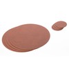 Nikalaz Recycled Leather Round Placemats and Coasters, Set of 4