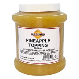 Bits N Things Pineapple Dessert Topping | Ice Cream, Sundaes, Pie | Kosher & Made in America | 64 oz.