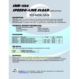 Speedokote Clear Coat 2K Acrylic Urethane, SMR-1150/1103-