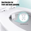 ADDOT Ultra-Slim Toilet Bidet Dual Nozzle Left and Right Convertible,
