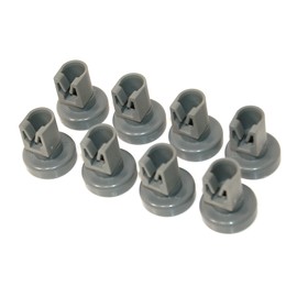 Zanussi Dishwasher Grey Upper Basket Wheels - Pack Of 8 (Genuine part number 50286967000)