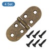 uxcell Folding Table Hinge, 4pcs Iron 270 Degree Round Edge