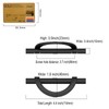 Amerdeco 10 Pack Matte Black Cabinet Pulls 3.75 Inch(96MM) Hole