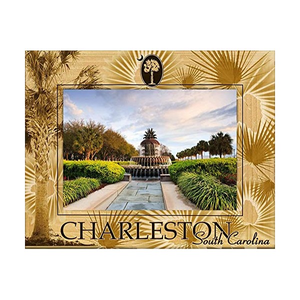 Saddle Mountain Souvenir Charleston South Carolina Laser Engraved Wood Picture