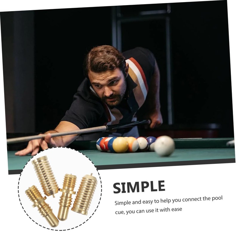Hohopeti 20sets Pool Cue Copper Screws Kit Billiard Cue Joint