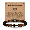 Casxyue First Holy Communion Gift For Boys Cross Bracelets With