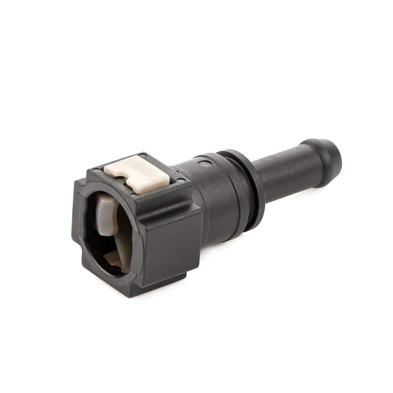 LST Quick coupling with counterpart set, fuel line, straight, smooth,