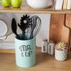 DII Kitchen Accessories Retro Collection, Ceramics, Utensil Holder, Aqua