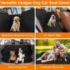 ELONGRIVER Dog Car Seat Cover for Back Seat Hammock 600D