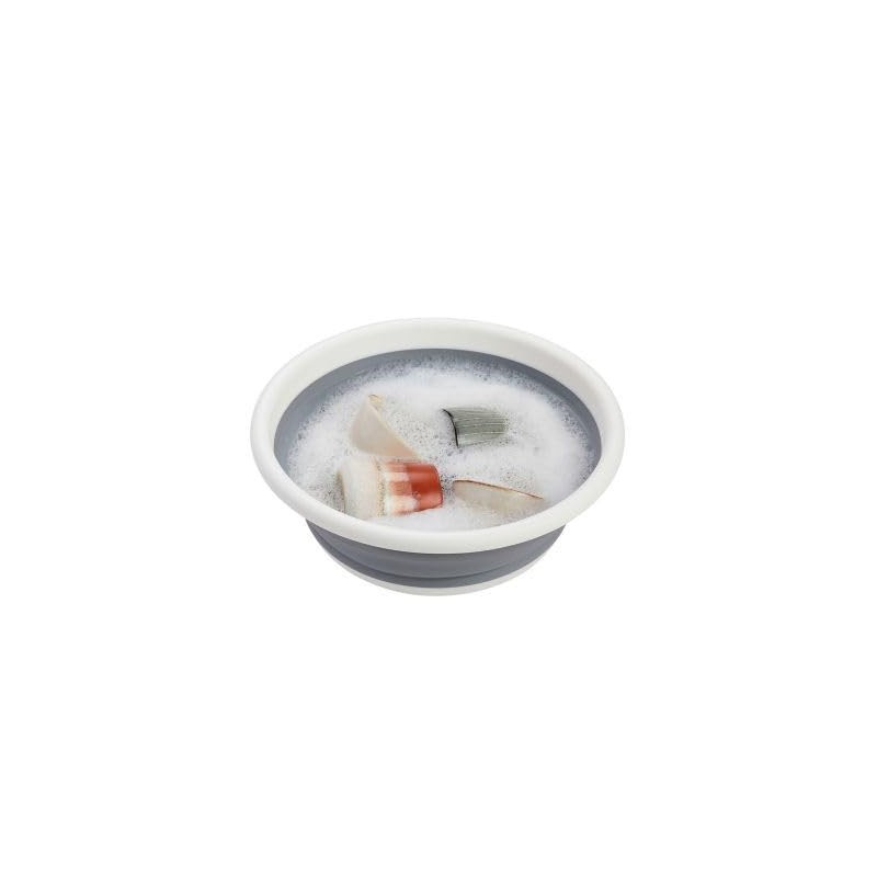 Lakeland 8L Collapsible Washing Up Bowl Grey and White