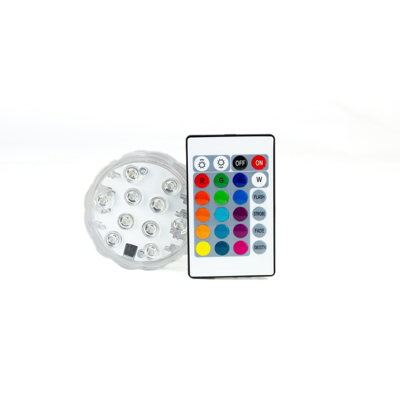 LED Coaster with 16 Colours Dimmable with Remote Control