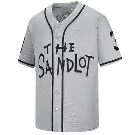 Men's Softball Jersey #30 Benny The Jet Rodriguez Movie Baseball Jersey Stitched S-3XL Gray