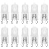 10 Pack Frosted Lense 40W Q40/G9/FR/120V G9 JCD 40 Watt