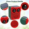 Solar Motion Sensor Alarm with Dog Barking & Gunshot Sounds