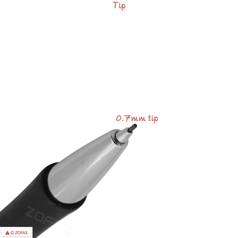 ZOFAX 5 x 0.7mm HB Mechanical Pencils With Rubber Tip