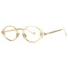 VOOGLAM Retro Round Blue Light Blocking Glasses for Women Men