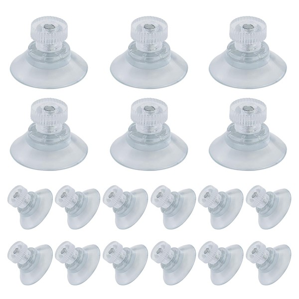 Suction Cup with Thread and Knurled Nut, Pack of 18