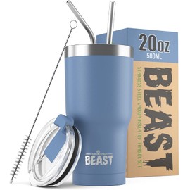 Greens Steel New Beast Tumbler, Stainless Steel, Vacuum Insulated Rambler Coffee Cup, Double Wall Travel Flask