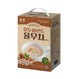 Kkotsaem 꽃샘 호두아몬드율무차 플러스 50T 곡물차 Flowering Walnut Almond Job's Tear Tea Plus 50T Grain Tea