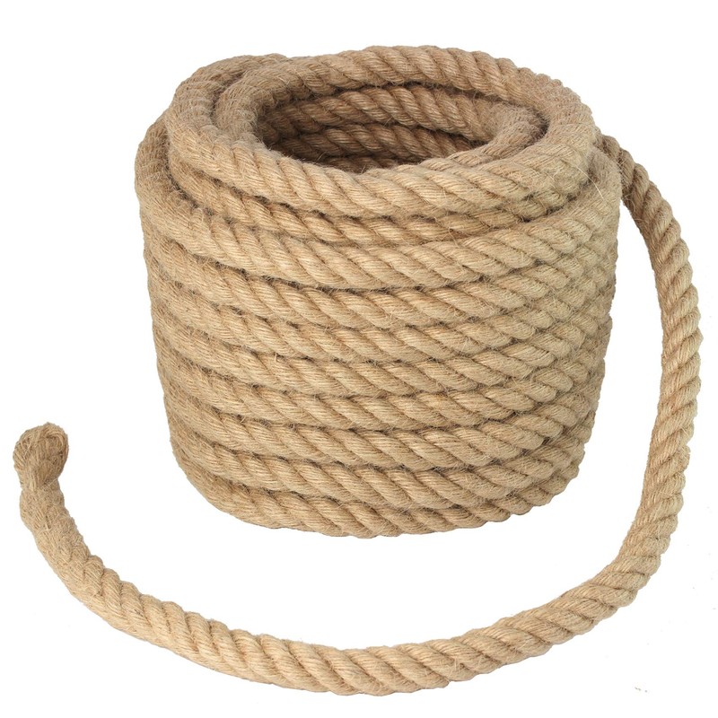 Manila Rope 3/4 Inch x 50 Feet, Twisted Manila Rope