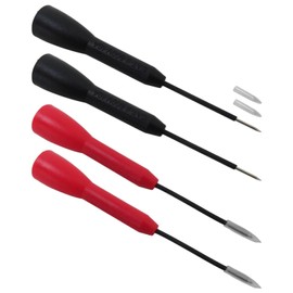 2mm Extended Needle Test Probes, 600V/10A Non-Destructive Multimeter Test Probe for Leads Tl71 and Tl75,Multimeter Needle Probes Replacement Part, Pack of 4