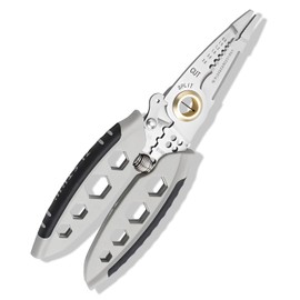 RYHHH Professional Crimping Pliers, 9 in 1 Multifunction Wire Stripper, Portable Precision Pliers with Non-Slip Handle, and Crimping Tool for Stripping, Crimping, Cutting, Pulling, Winding, Split