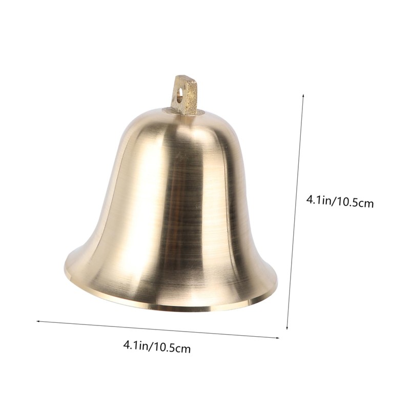 Sosoport Brass Ring Chime Classic School Bell Design Call Service