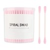 200 Count Round & Spiral Shaped Double Tipped Cotton Swabs