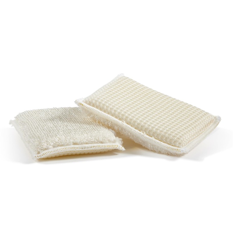 Perfetto Bamboo Fibre Sponge Bamboom-Duo-2 Pieces-Assorted Colour, Multi, One Size