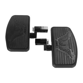 8.5" Wide Front Floorboards 360° Adjustable Foot Pegs Fit for Yamaha V Star 250 650 1100 1300 / Honda Shadow VTX Magna/Suzuki Boulevard VL800 C50 (Black)
