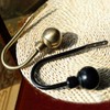 INCREWAY Curtain Hooks, 2 Pcs Round Metal Decorative Curtain Drapery