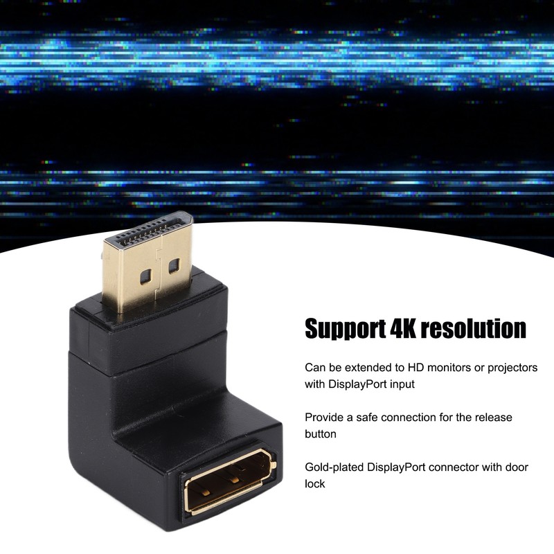 Right Angled DP Adapter UP Down 90 Degree Male to