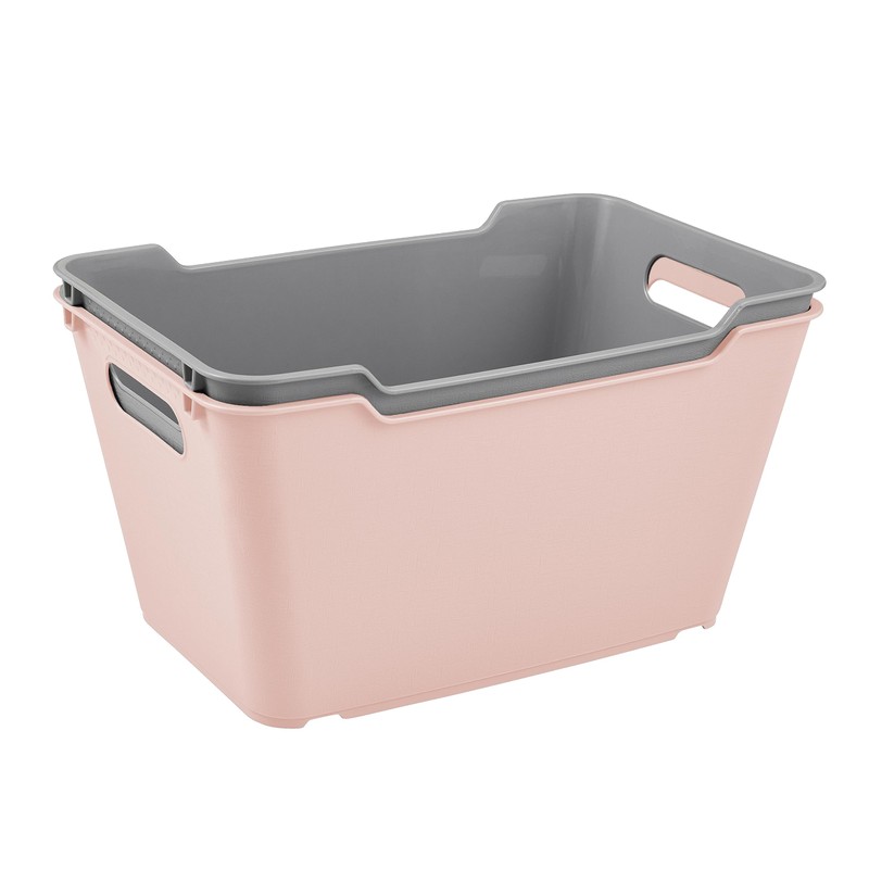 keeeper 6 Litre Textured Storage Box Lotta Nordic Pink