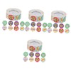 MAGICLULU 4 Rolls Emotions Stickers Boys and Girls Labels for