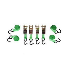 SmartStraps Ratchet Straps - 10ft GRN Stand Ratchet 4pk 900lb