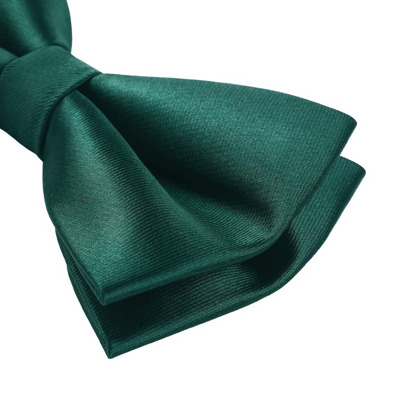 HISDERN Bow Tie Pre-Tied Men's Bow Tie with Pocket Square