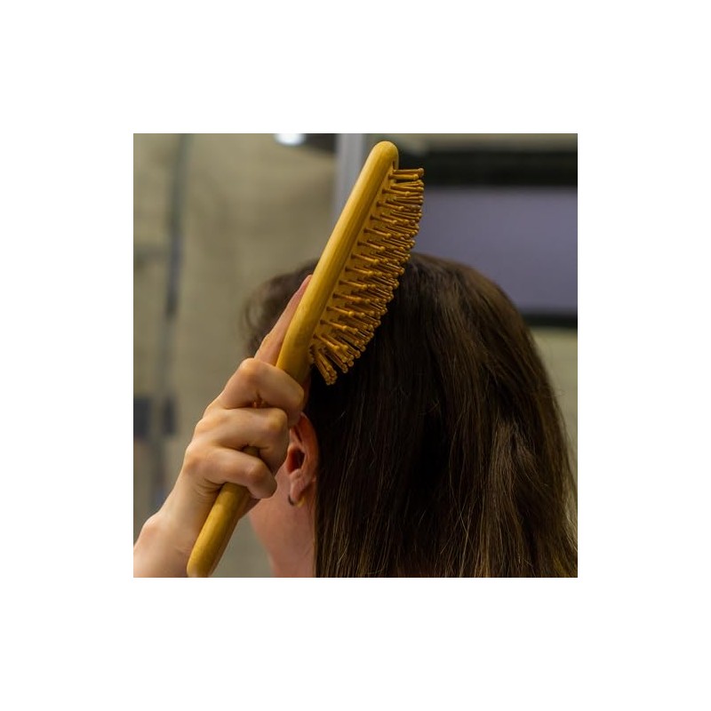 EcoGreen® - Cepillo de Bambú Cuadrado, con cerdas naturales de