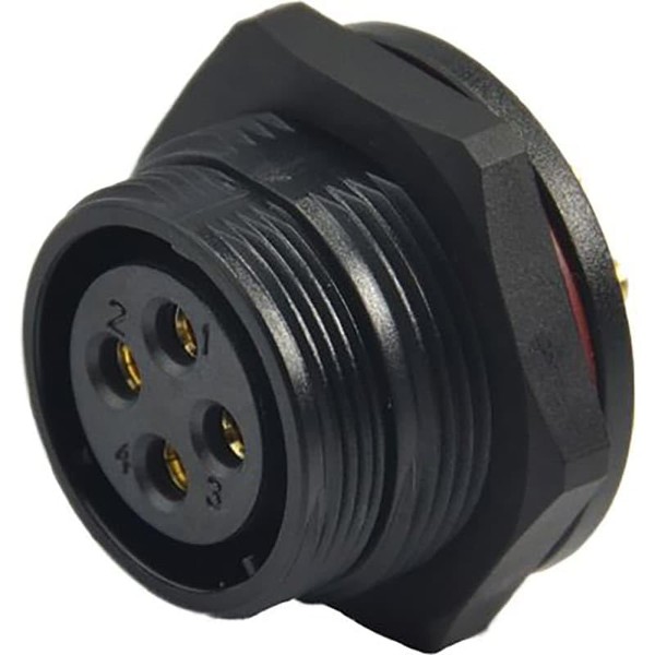 M21 SP21 Panel Front NUT Mount Connector Female 3 PIN,