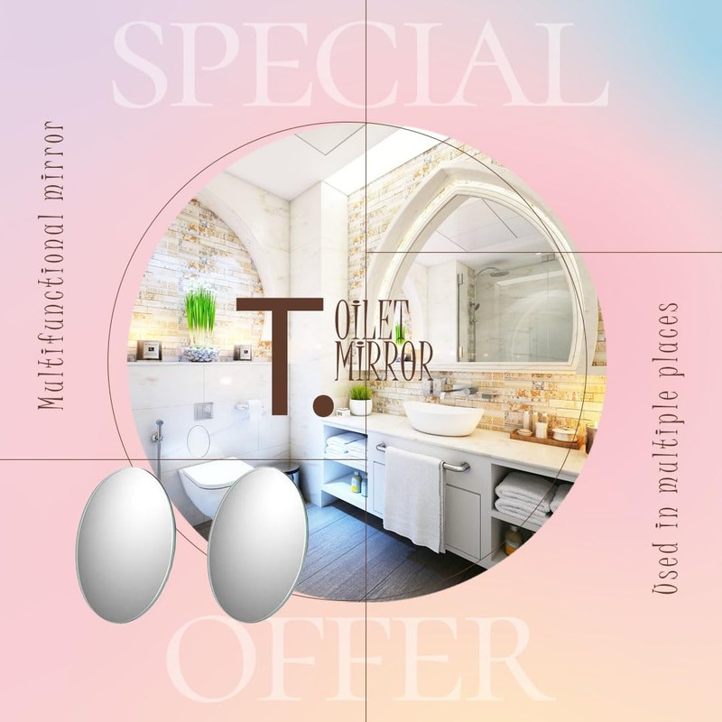 Practical Toilet Mirror for Wiping – Compact, Portable & Easy