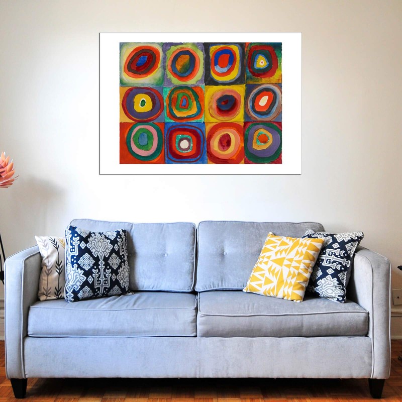 Wassily Kandinsky - Squares with Concentric Circles 1913 - Small