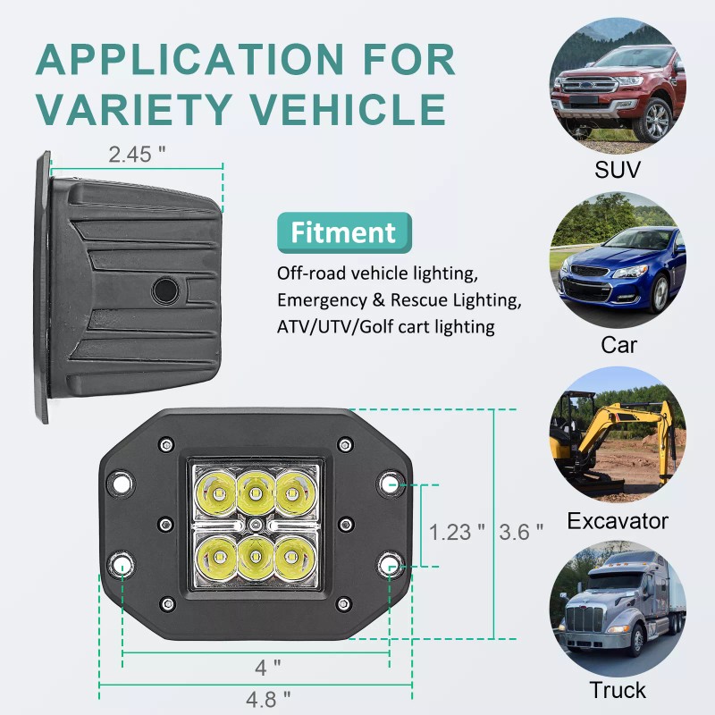 WSAYS For Can-Am Outlander MAX L LED Headlight Conversion Light