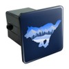GRAPHICS & MORE Wolf Silhouette Running Snow Scenery Tow Trailer