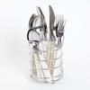 Gibson Sensations 16-Piece Stainless Steel Flatware Set with Metal Caddy
