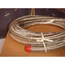 V-Twin Mfg. Harley Oil Line Kit Stainless Steel Braided 10'X3/8" Custom  V-Twin 40-0418   X8