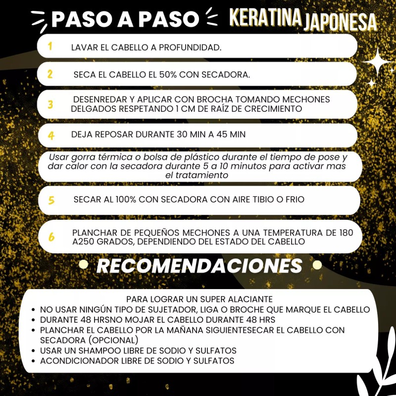 Formula Profesional Keratina Alaciado Japonés Premium