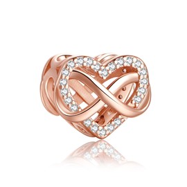 Alstade Infinite Love Charm 925 Sterling Silver Charms fits Bracelets and Necklace Pendant Bead Charms Jewelry Present for Women Family Friends