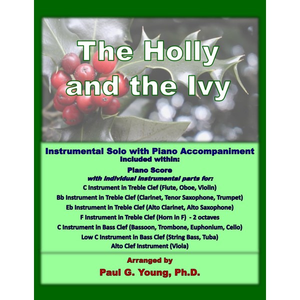 The Holly and the Ivy: Instrumental Solo with Piano Accompaniment