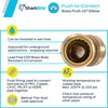 SharkBite 1 Inch 45 Degree Elbow, Push to Connect Brass