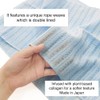 Onsen Body Wash Towel, Infused with Plant-Based Collagen, Light Blue,